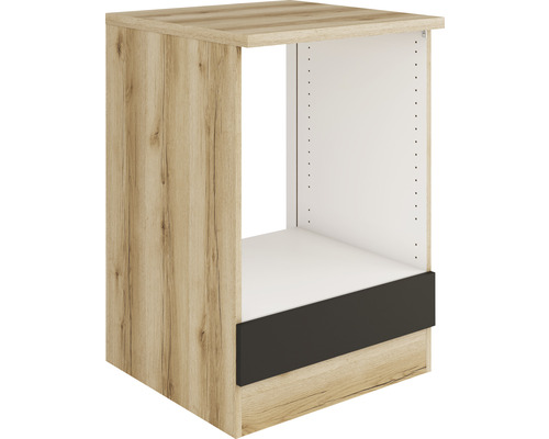 Keukenkast met lade en houten decor