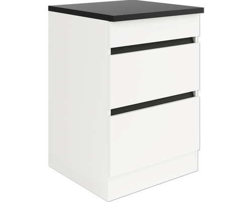 Nachtkastje met twee lades en een plank