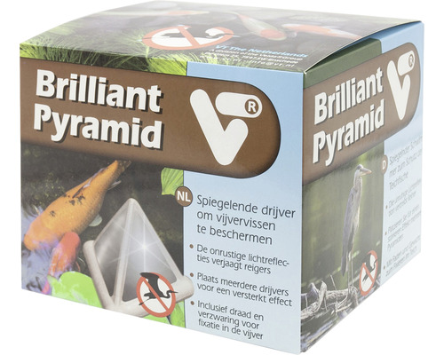 Verpakking van de Brilliant Pyramide om vijvervissen te beschermen tegen reigers