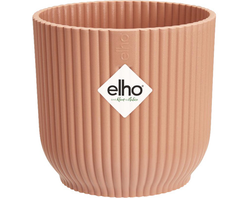 Bloempot van kunststof met geribbeld oppervlak