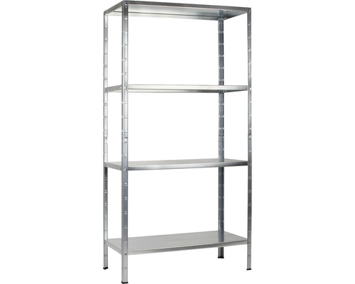 Metalen rek met vier planken
