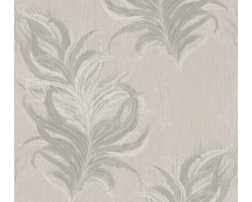 A.S. CRÉATION Vliesbehang 38009-2 Mata Hari abstract crème Behang met verenmotief voor wanddecoratie