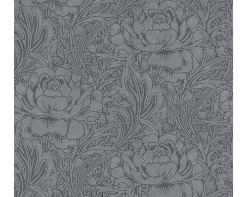 A.S. CRÉATION Vliesbehang 38092-4 Mata Hari bloemen antraciet Behang met bloemmotief