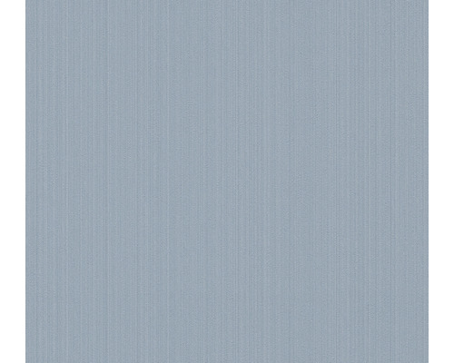 A.S. CRÉATION Vliesbehang 38098-7 Mata Hari effen blauw Gestructureerd behang met fijne lijnen
