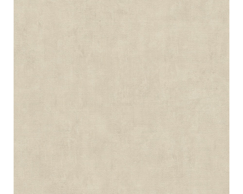 A.S. CRÉATION Vliesbehang 38024-5 Cuba effen beige Gestructureerd behang in lichte kleur voor wanddecoratie