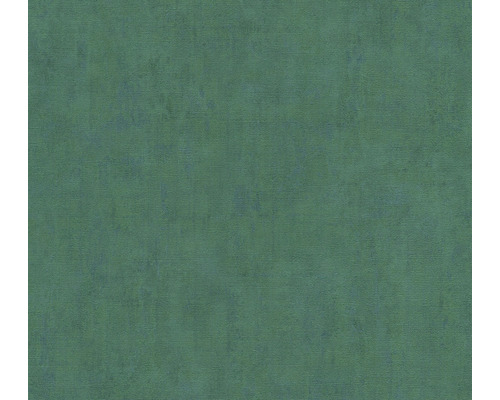 A.S. CRÉATION Vliesbehang 38024-9 Cuba effen groen Groen textielbehang met lichte structuur
