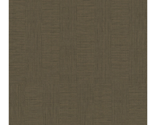 A.S. CRÉATION Vliesbehang 38026-2 Cuba strepen bruin Textiele vloerbedekking met streepmotief