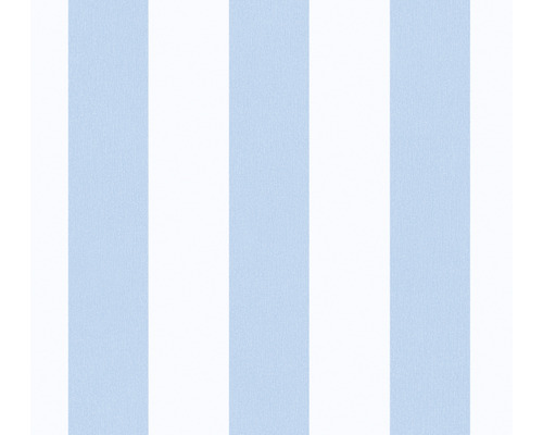 A.S. CRÉATION Vliesbehang 38148-5 Little Love strepen blauw Behang met streepmotief