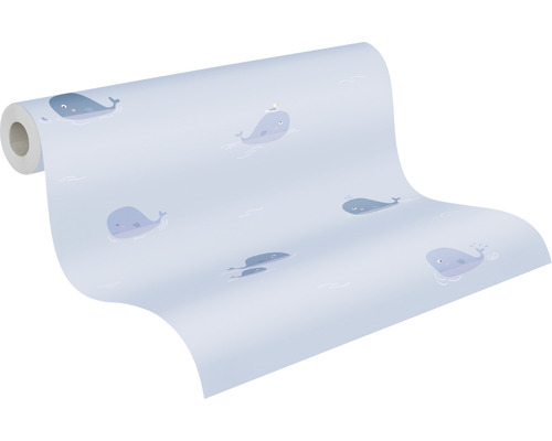 Behangrol met walvissen