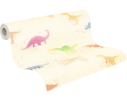 Rol behang met dinosaurusmotieven