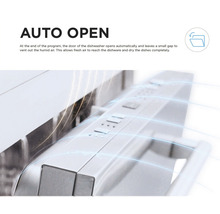 Automatische deuropening van een vaatwasser