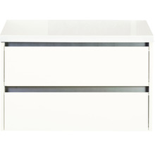 Witte wastafelonderkast met twee lades