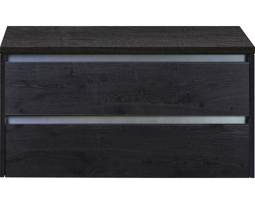 SANOX Wastafelonderkast Dante 53x100 cm black oak