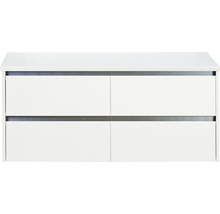 Witte badkameronderkast met vier lades