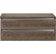 SANOX Wastafelonderkast Dante 53x120 cm tabacco