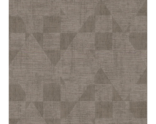 A.S. CRÉATION Vliesbehang 38196-4 Titanium 3 geometrisch bruin Behang met geometrisch patroon van driehoeken en vierkanten