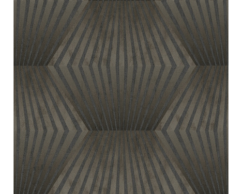 A.S. CRÉATION Vliesbehang 38204-2 Titanium 3 geometrisch bruin