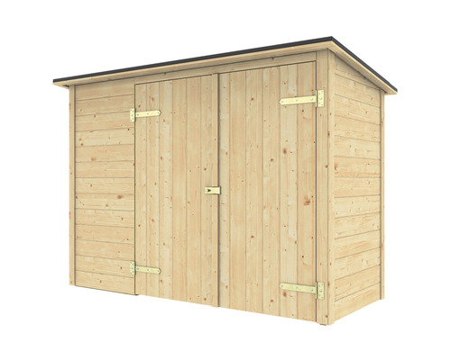 Houten tuinkast met dubbele deur
