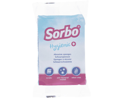 SORBO Schuurspons Hygienic+, 2 stuks