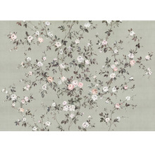 Bloemenbehang met rozenpatroon