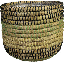 Gevlochten plantenpot van natuurlijke vezels