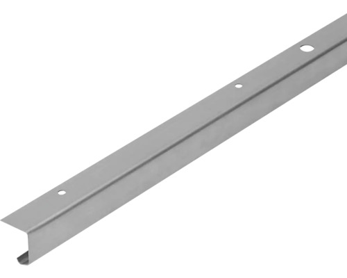 HETTICH TopLine 3/3plus - Loopprofiel voor één deur, 2000 mm Metalen hoedprofiel met boringen