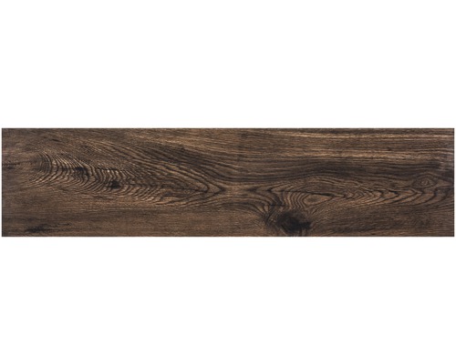 Wand- en vloertegel Strobus ebony houtlook 22x90 cm gerectificeerd Houtlook tegel met donkere houtnerf