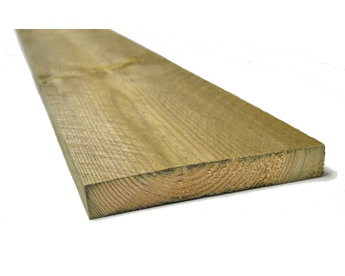 Plank ruw PEFC groen geïmpregneerd 1,9 x 12,5 x 180 cm-0
