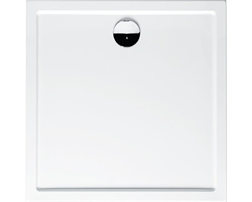 Vierkante douchebak met afvoergarnituur