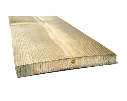 Plank geschaafd PEFC groen geïmpregneerd vurenhout 1,8 x 14 x 300 cm