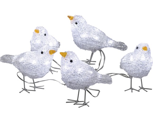 Decoratieve lichtslinger met vogelmotieven voor binnenshuis