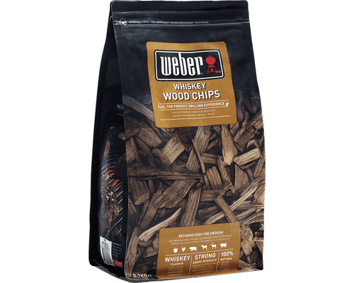 Weber Whiskey Wood Chips verpakking voor grills