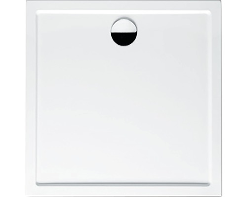 Vierkante douchebak van sanitairacryl met afvoer