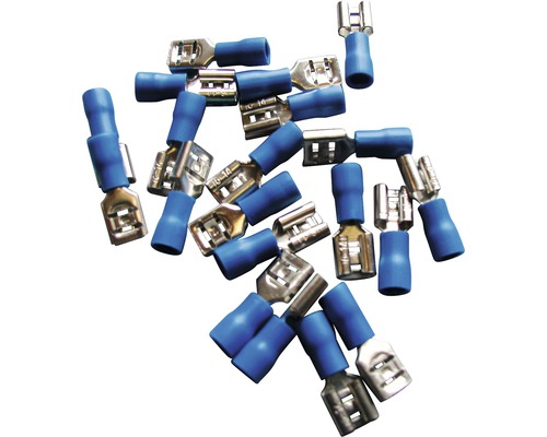 Kabelschoenen met blauwe isolatie, verschillende maten