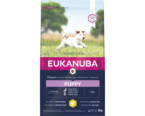 EUKANUBA Hondenvoer Dog Puppy small kip 3 kg