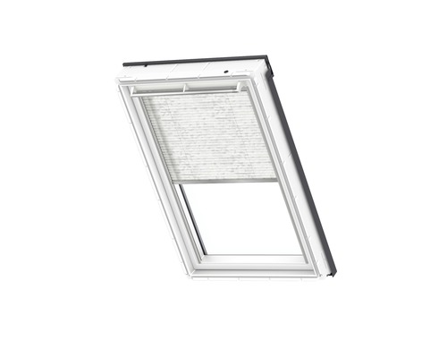 Dakvenster met geïntegreerd plissé voor lichtregulering