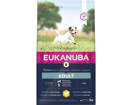 EUKANUBA Hondenvoer Dog Adult small kip 3 kg Eukanuba Adult droogvoer voor kleine hondenrassen