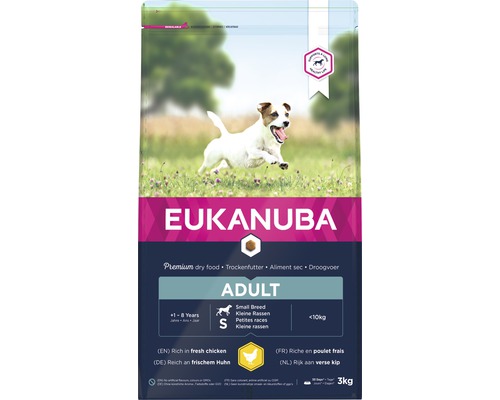 EUKANUBA Hondenvoer Dog Adult small kip 3 kg