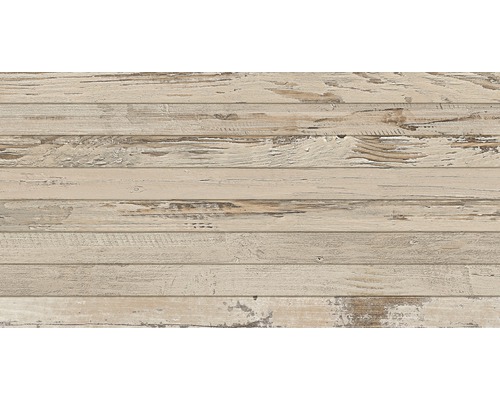 Decoratietegel wand Tribeca beige 32x62,5 cm Lichte houten panelen met versleten oppervlak