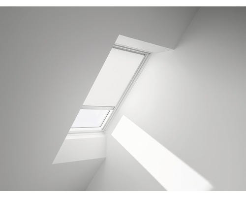 VELUX Rolgordijn lichtdoorlatend bediening op zonne-energie RSL C01 1028S wit