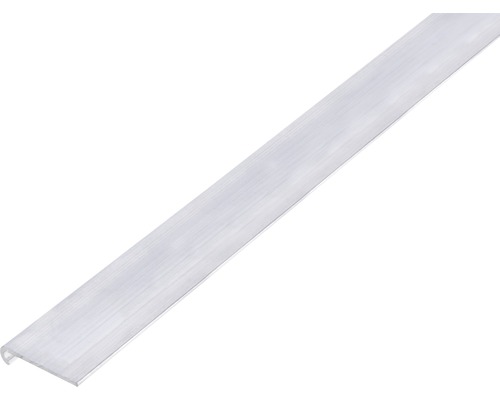 GAH.ALBERTS Afsluitprofiel rond 26x6x1,3 mm aluminium blank, 200 cm Kunststof profielstrip