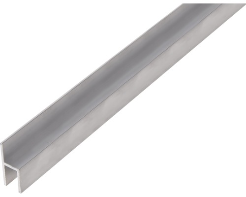 GAH.ALBERTS Stoelprofiel 26x11x1,5x8 mm aluminium zilver, 100 cm Aluminium profiel voor bouwprojecten