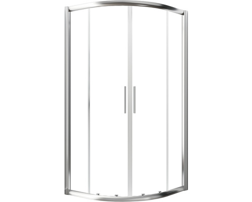 Douchecabine met glas en metalen frame