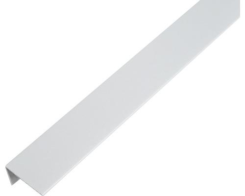 GAH.ALBERTS Hoekprofiel 25x15x1 mm kunststof aluminium grijs 100 cm Kunststof hoekprofiel