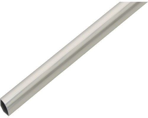 GAH.ALBERTS Kwadrantprofiel 22x1,2 mm kunststof RVS-look, 100 cm Aluminium buis met achthoekig profiel