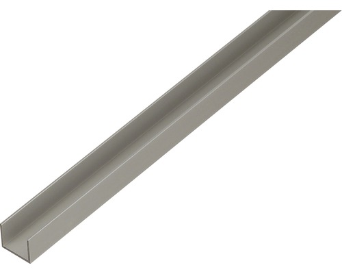 GAH.ALBERTS U-profiel 15x19x15x1,5 mm aluminium zilver, 200 cm