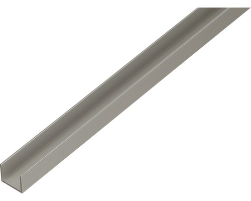 GAH.ALBERTS U-profiel 15x22x15x1,5 mm aluminium zilver, 200 cm U-profiel van metaal