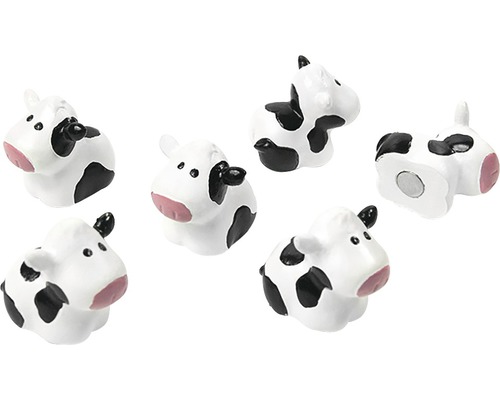 TRENDFORM Magneten koeien zwart/wit 6 stuks