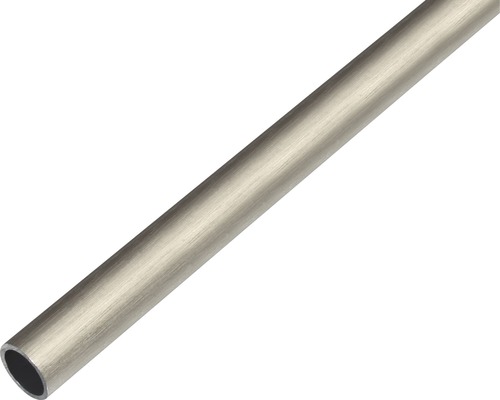 GAH.ALBERTS Ronde buis Ø 15x1 mm aluminium RVS-look donker, 100 cm Metalen buis
