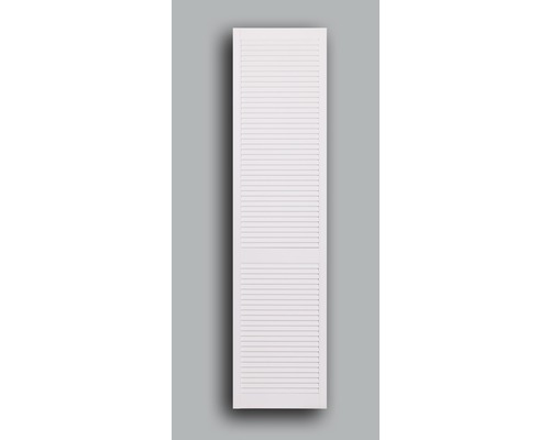 Louvredeur, grenen, open, wit, 201,3 x 39,4 cm